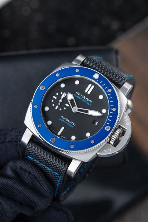 panerai 42mm blue|Panerai 42mm submersible.